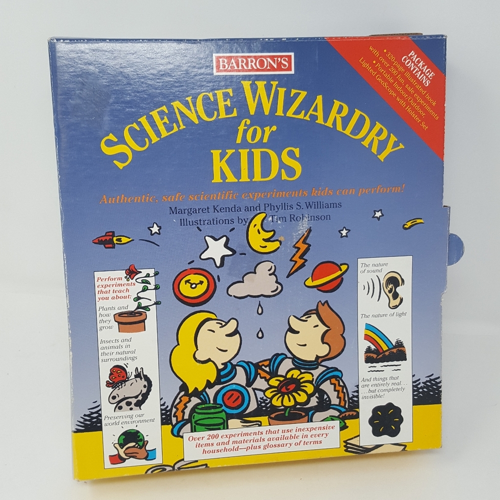 Vintage Barron's Science Wizardry For Kids Safe Science Experiments